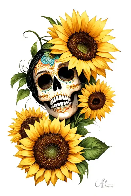 Sunflower And Catrina