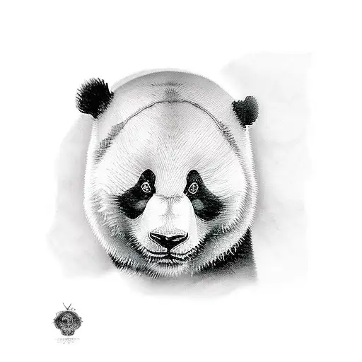 Panda Holding A Lavender