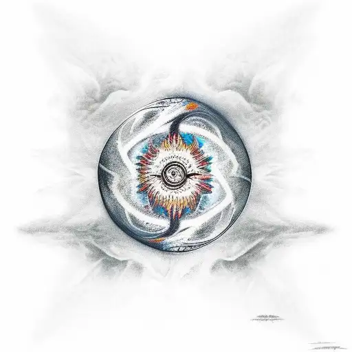 Underworld With Souls Floating In Water