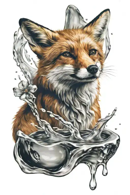 Fox And Water