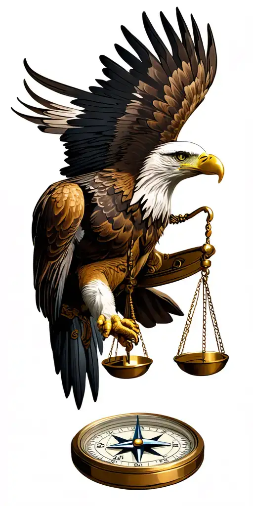 Eagle Dollar Compass With A Balance Bar