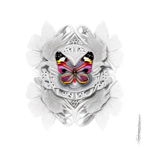 Car With Butterfly On Hood