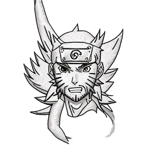 Letter P & S Combined Tattoo Naruto Themed