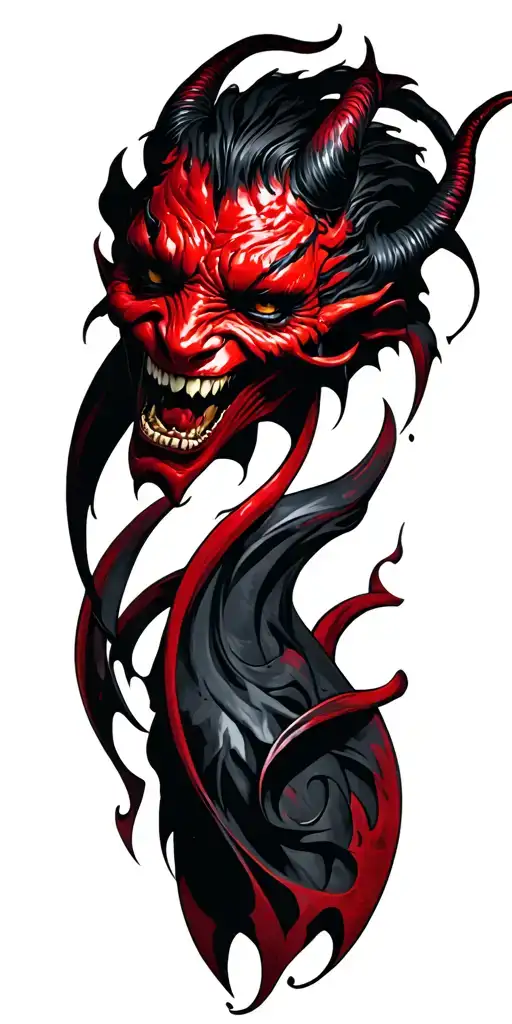 Black And Red Devil