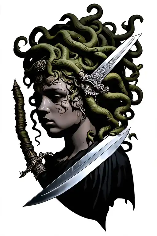 Medusa With Dagger