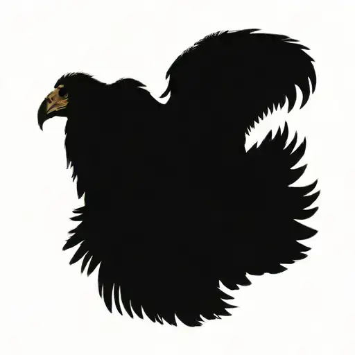 Giant Condor Perched On The Andes Mountain Range