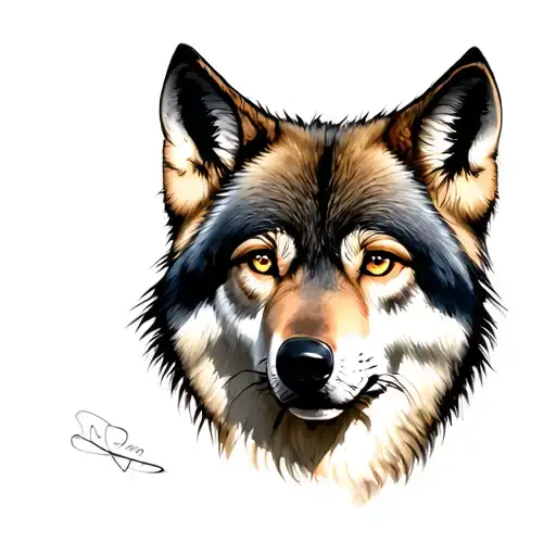 Girlfriend Eyes In Wolf Head