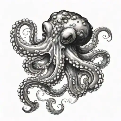 Octopus Squirting Ink