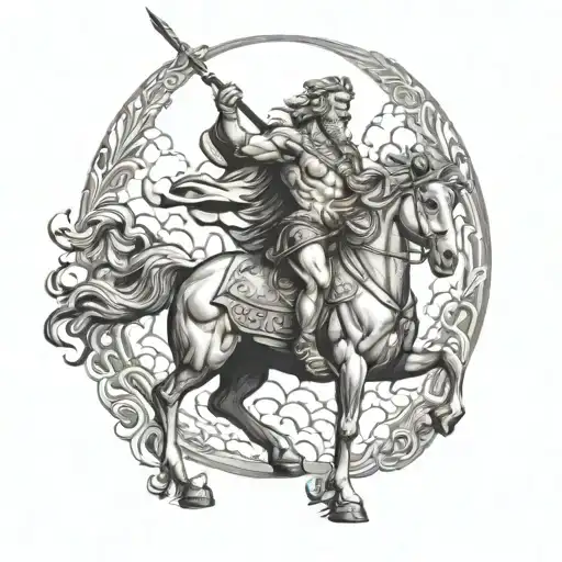 Zeus On Horse