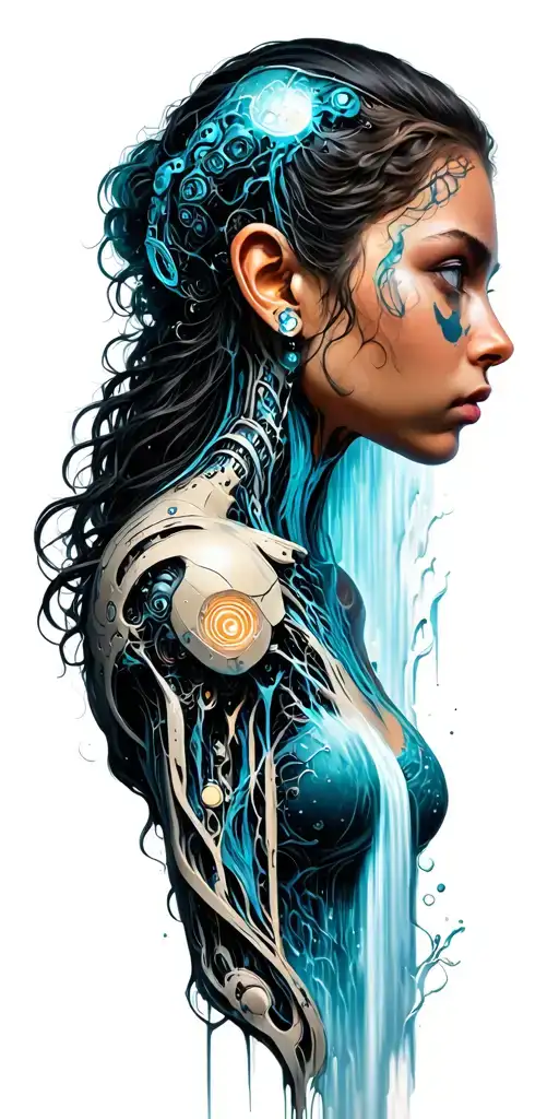 Waterfall Meets Cyborg