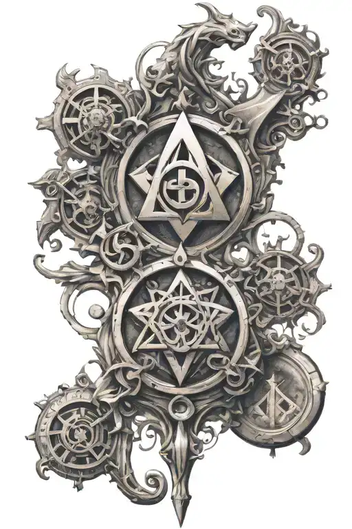 3D God Symbol In Alchemy