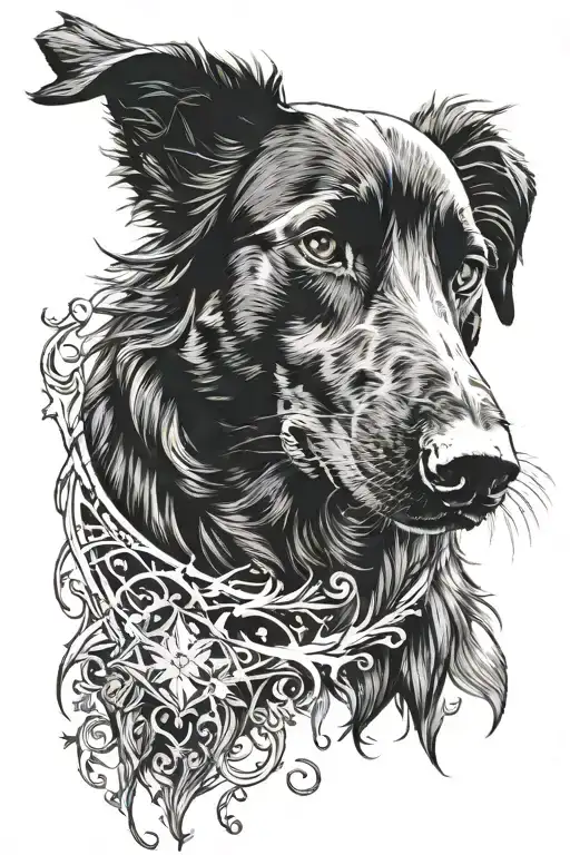 Black Dog Is The Patronus Of Sirius Black From Harry Potter