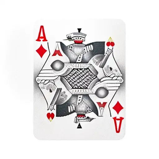 A Playing Card With A Smoking Marlboro Reds Cigarette As The Centerpiece