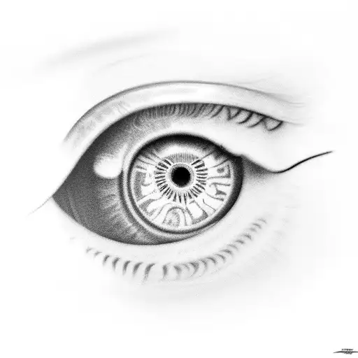 Medusa Eye With Lighting Bolt