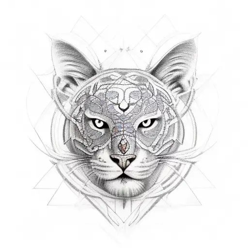 Nature Inside A Animal And Human Face