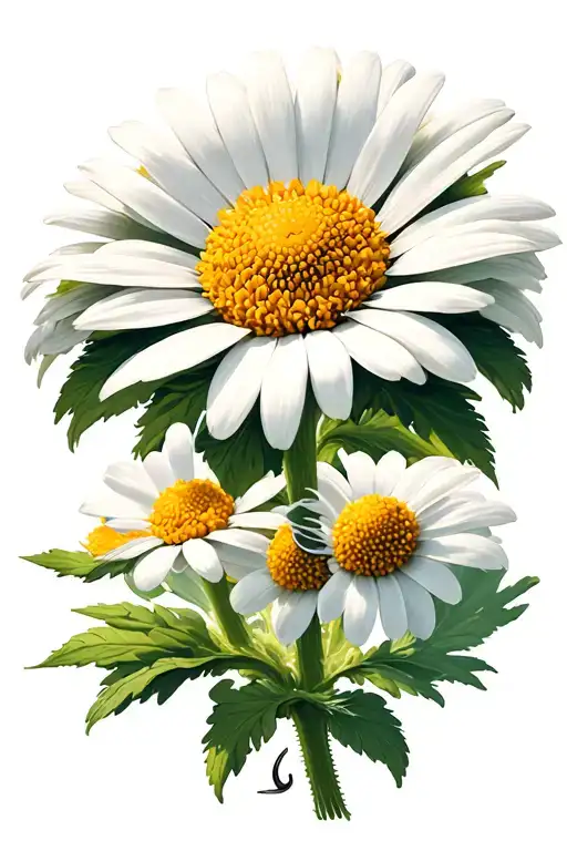 Daisy With Stem As Fishing Hook