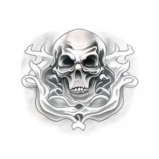 Crying Grim Reaper With Dead Person