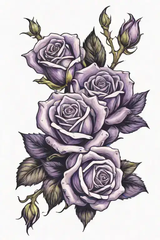 Purple Rose Intertwined