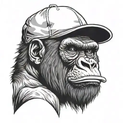 Angry Gorilla Middle Finger Fuck Snapback Hat