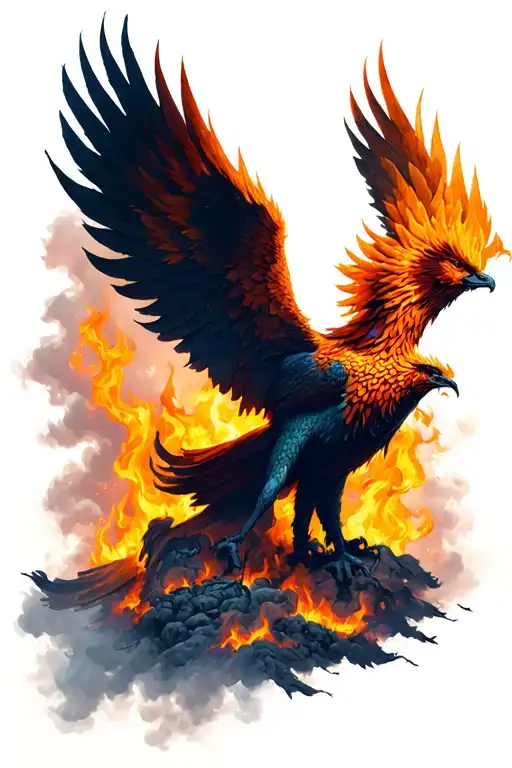 Phoenix Rising From The Ashes