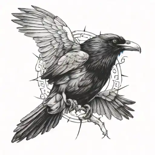 Raven Killing A Dove