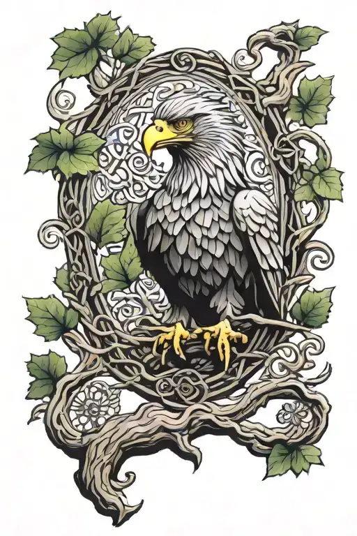 Polish Eagle Celtic Tree Of Life