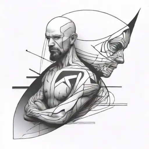 Simple Abstract Human Art Using Black Lines Depicting The Interfacing Between Therapist And Client