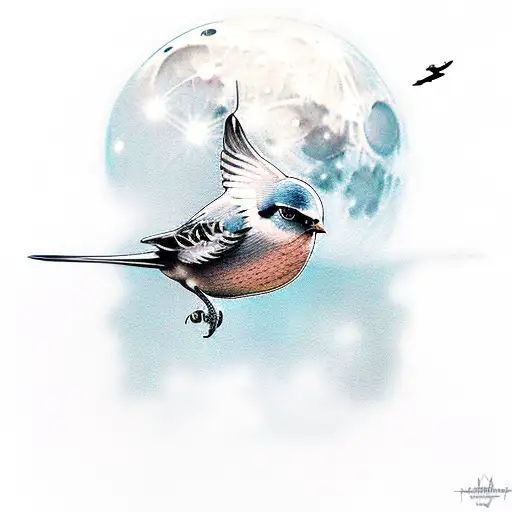 A Bird That Flies To The Moon