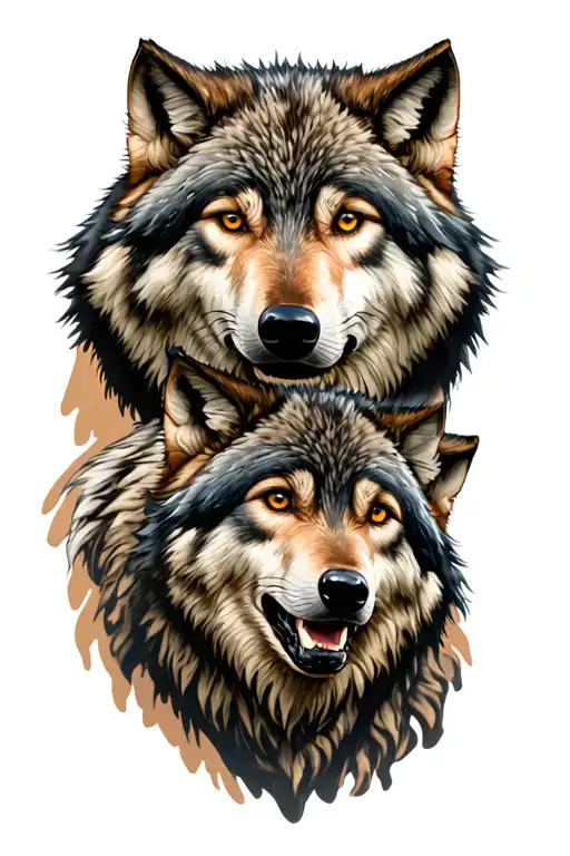 2 Wolf Brothers And One Something Smaller For Forearm