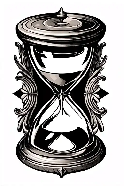 Hourglass Tattoo Design