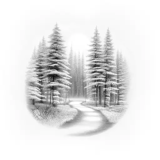 Hidden Pathway Through Forest