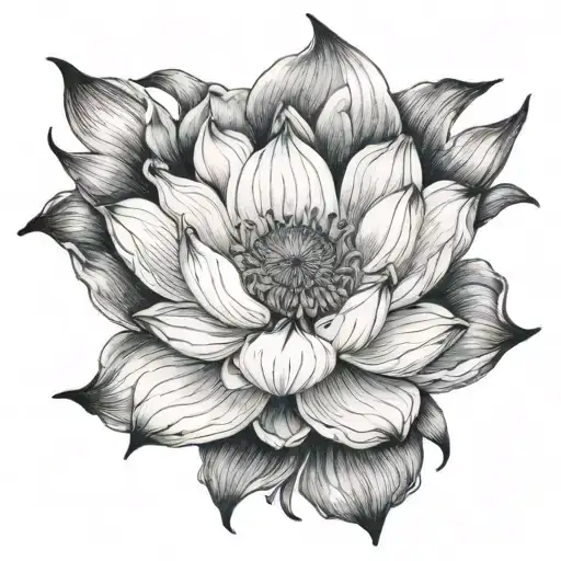 Lotusflower With A Realistic Portrait Of A Famous Scholar Inside The Petals