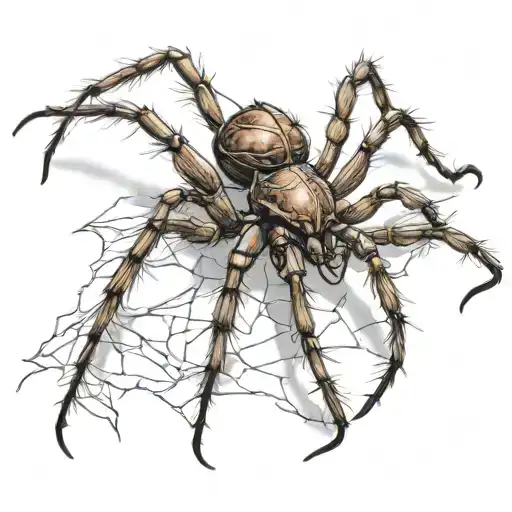 Brown Recluse Spider Crawling