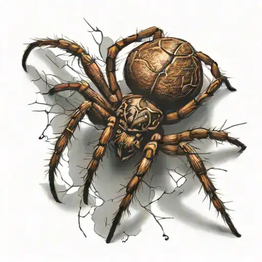 Brown Recluse Spider Crawling