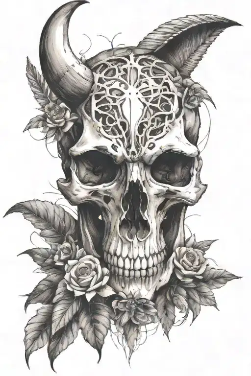 Animal Skull Surrounded