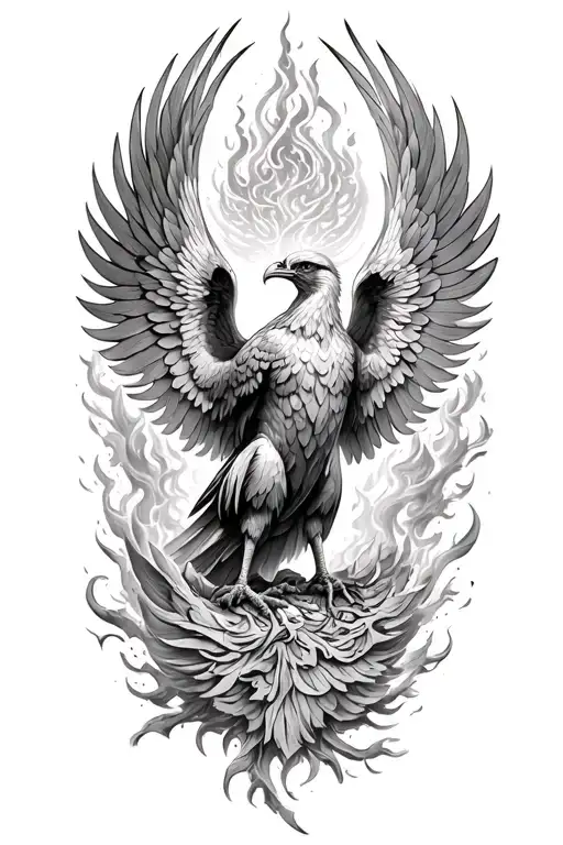 Phoenix Rising From The Ashes
