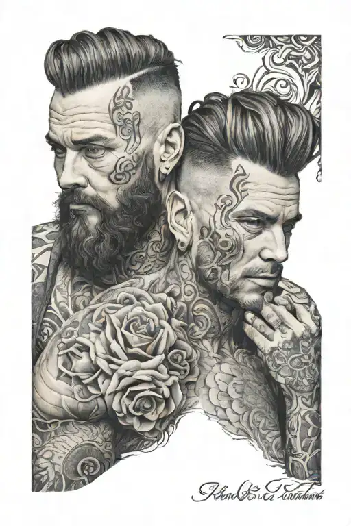 Photo Portret Husband Soulmate Hair Love