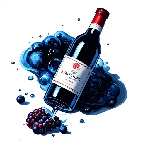 Wine Bottle And Saprkling Water Bottle Darken Everything