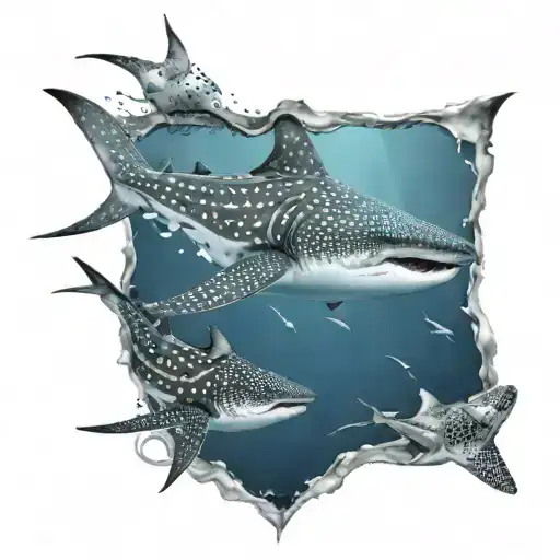 Whale Shark And Manta Ray