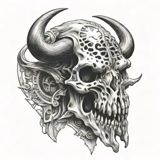 Crypto Bull Skull