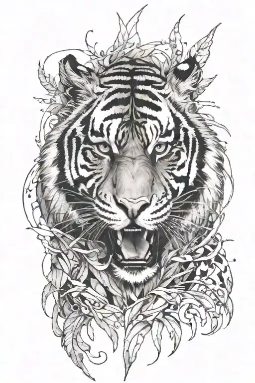 Tiger Surrounded