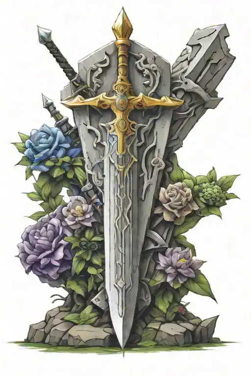 The Legend Of Zelda Master Sword Realism Fine Lines