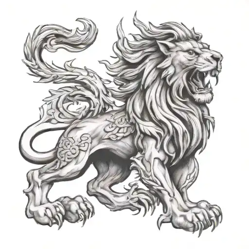 Scottish Rampant Lion