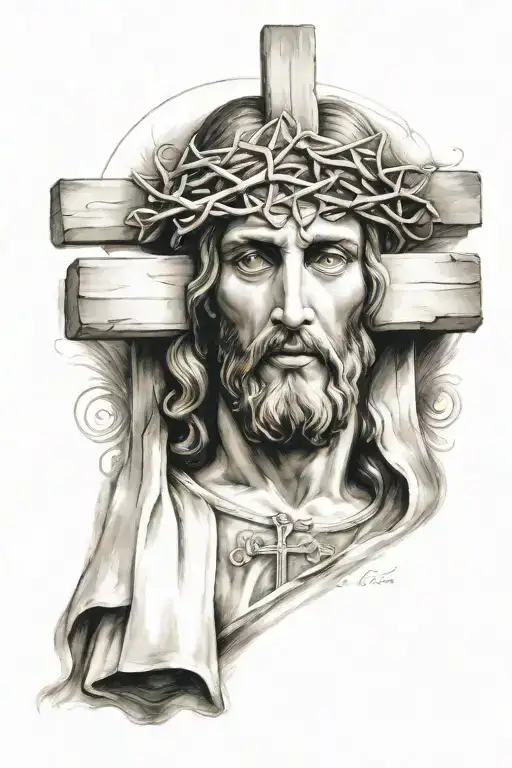 Jesus Christ Cross Combined