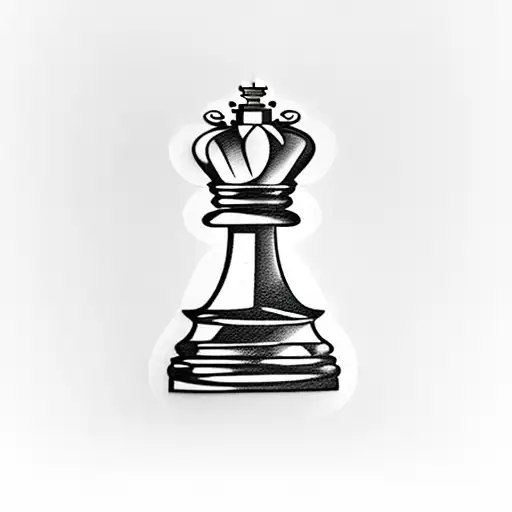 Chess Piece With A Closed Fist Next To It