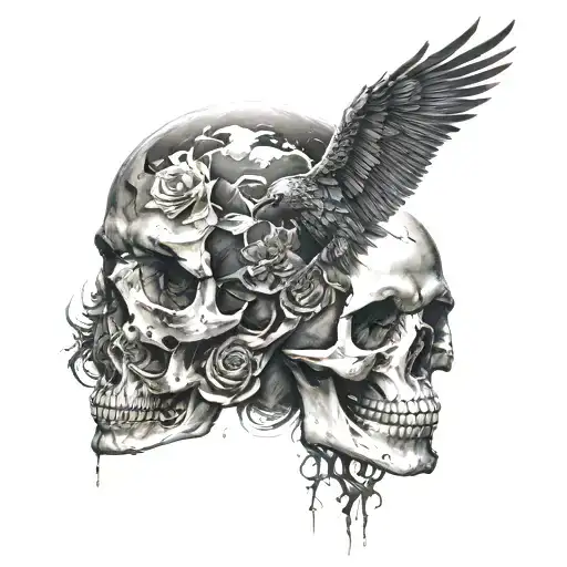 Skull And Eclipse Merging Moody