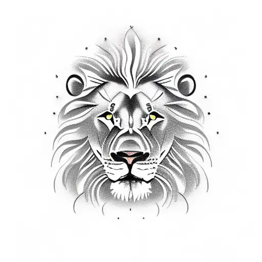 Lion With Pocket Watch And Swallow