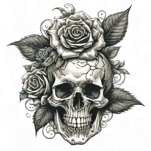 Skull And Roses