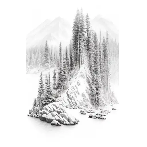 Enduro Motorcycle Forest Mountain River