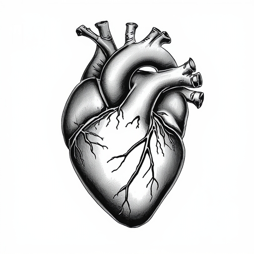 Frosted Heart Tattoo idea